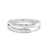 Ring in White and Yellow Gold with Diamonds