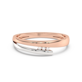 Ring in White and Yellow Gold with Diamonds