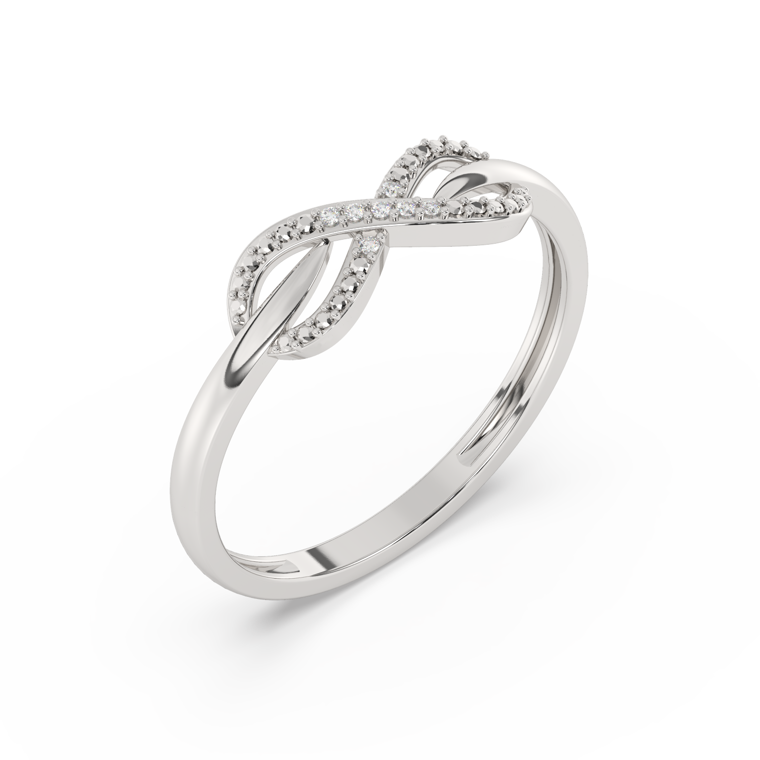 Brylantowy Pierścionek Infinity Ring