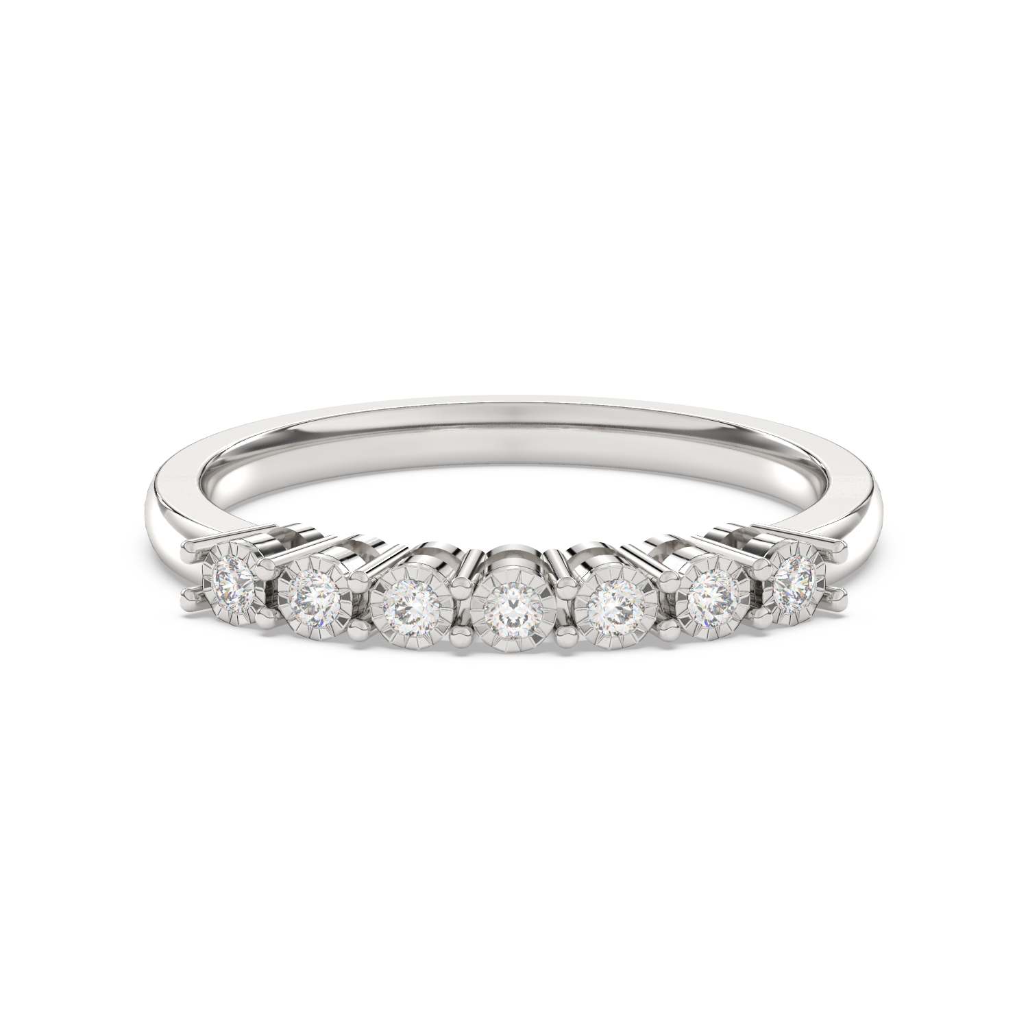 Wedding ring with diamonds