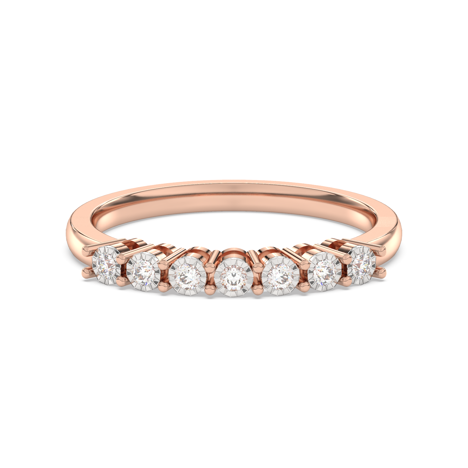Wedding ring with diamonds