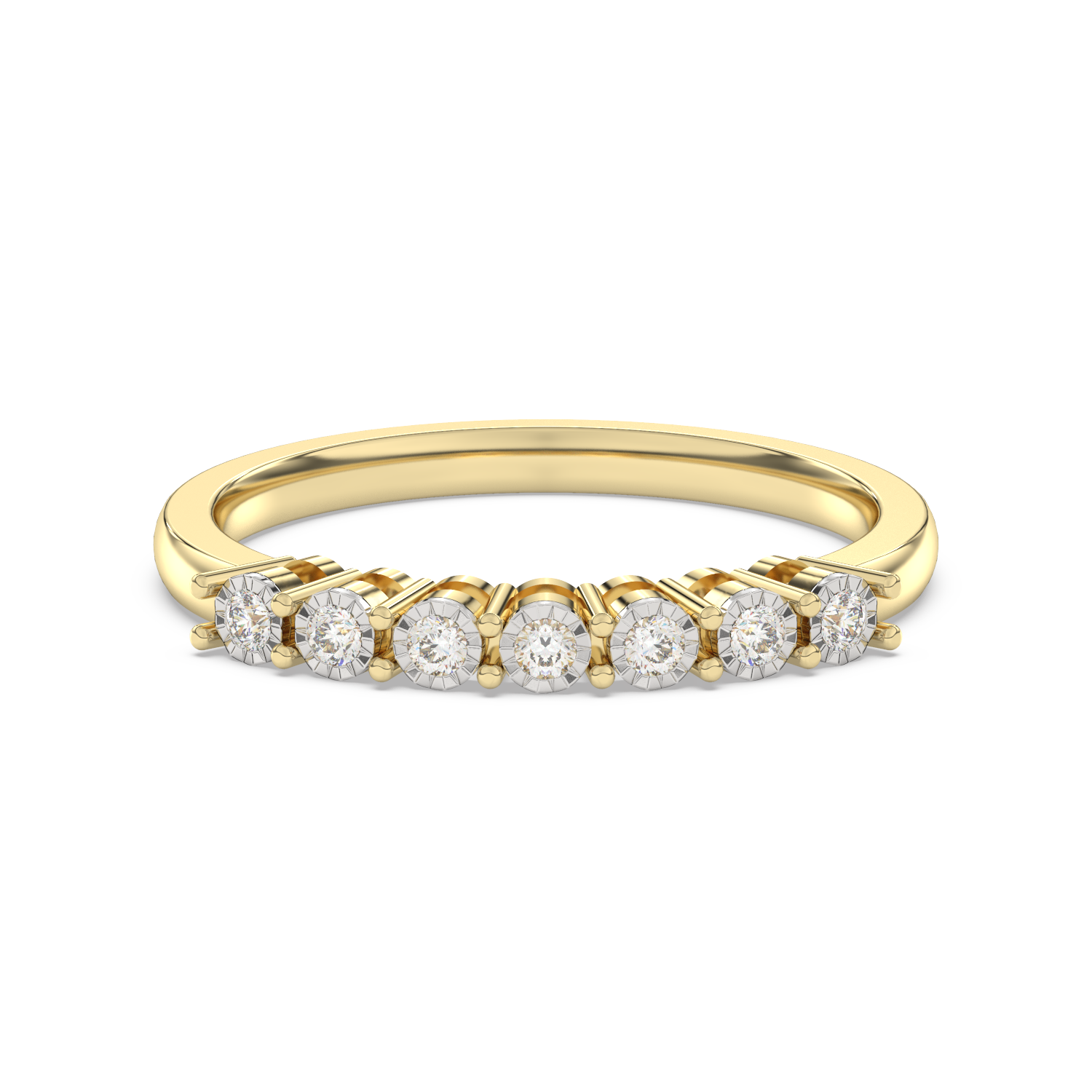 Wedding ring with diamonds