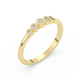 Ring with Diamonds in Full Rim