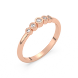 Ring with Diamonds in Full Rim