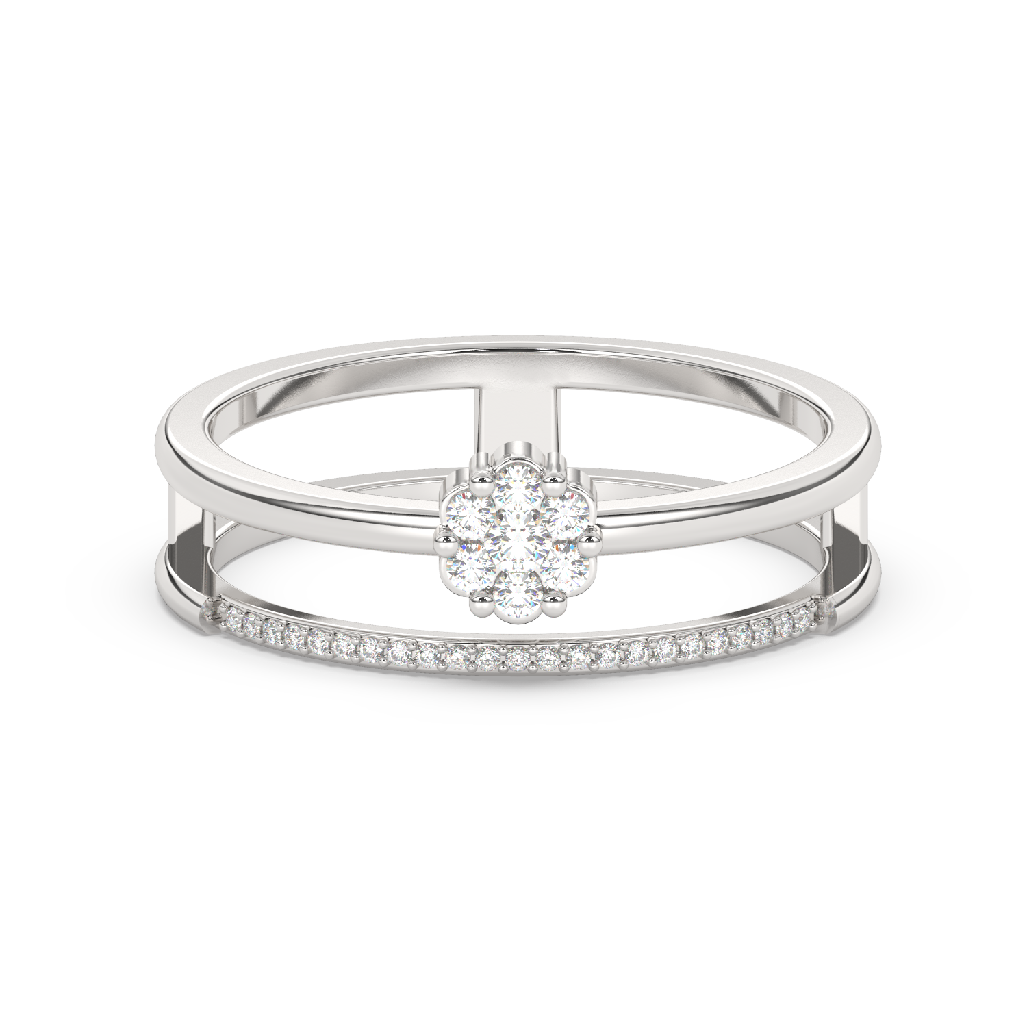 Podwójny Pierścionek z Brylantami