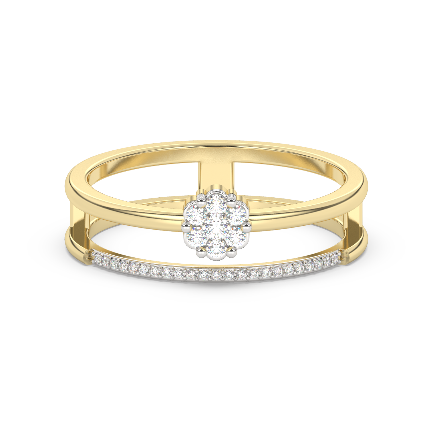 Podwójny Pierścionek z Brylantami