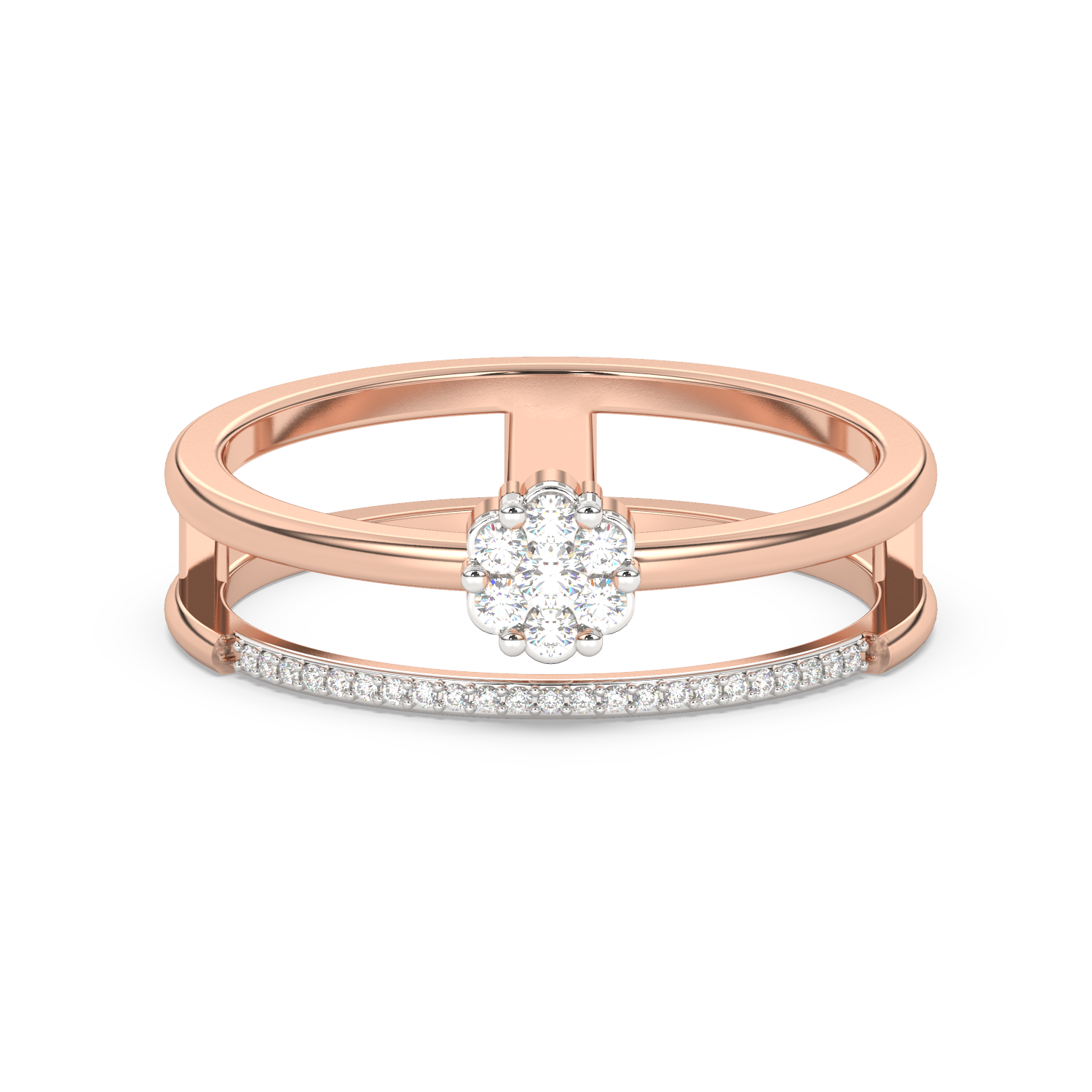 Podwójny Pierścionek z Brylantami