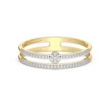 Ring with a Double Stripe