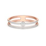 Ring with a Double Stripe