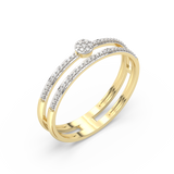 Ring with a Double Stripe