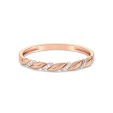 Gold Wedding Ring with Diamonds