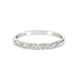 Gold Wedding Ring with Diamonds