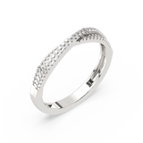 Gold ring with diamonds made of 14K gold