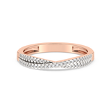 Gold ring with diamonds made of 14K gold