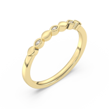 Ring with Diamonds with Eye Motif