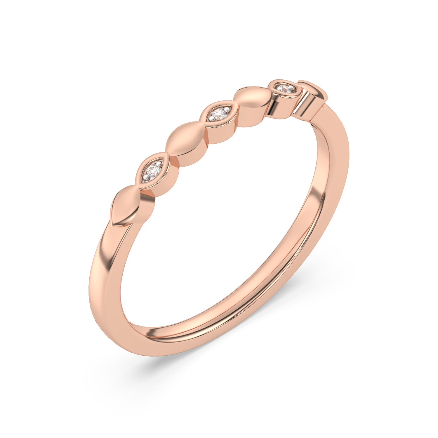 Obrączka z Brylantami z Motywem Oka