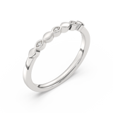 Ring with Diamonds with Eye Motif