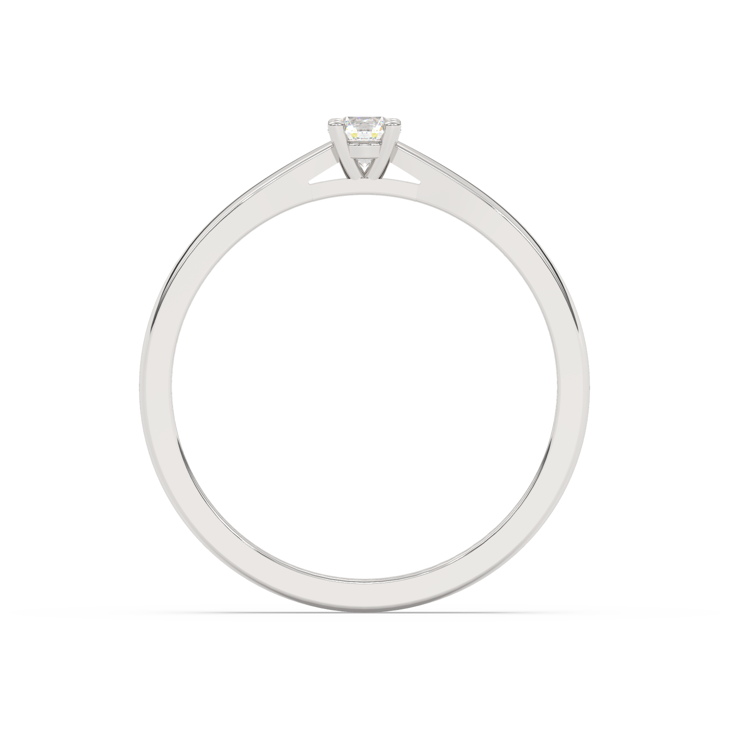 Klasyczny pierścionek z brylantem od Venetia Jewels, minimalistyczny design idealny na zaręczyny