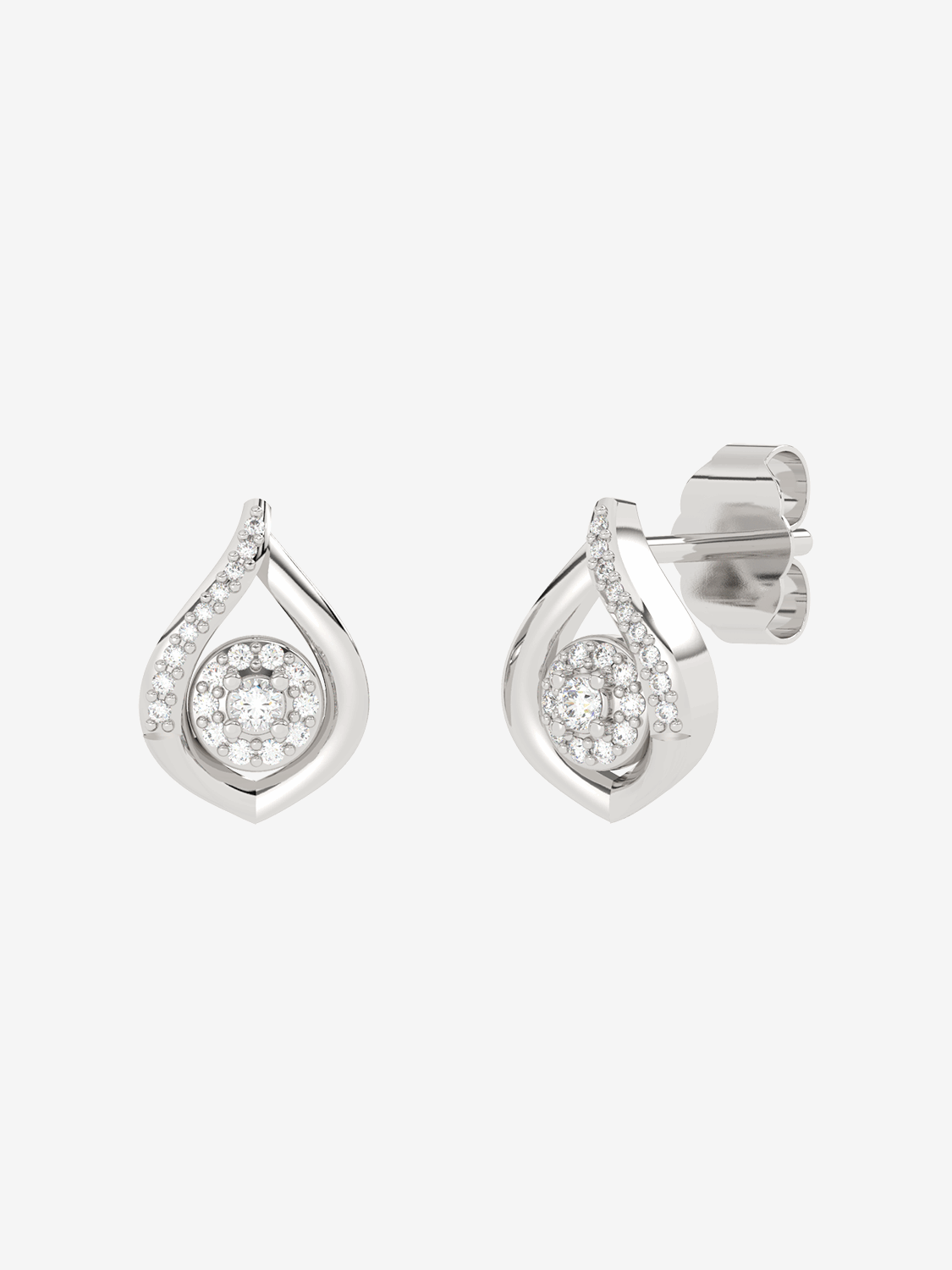 Kolczyki w kształcie łezki z Brylantami od Venetia Jewels, elegancka biżuteria na każdą okazję