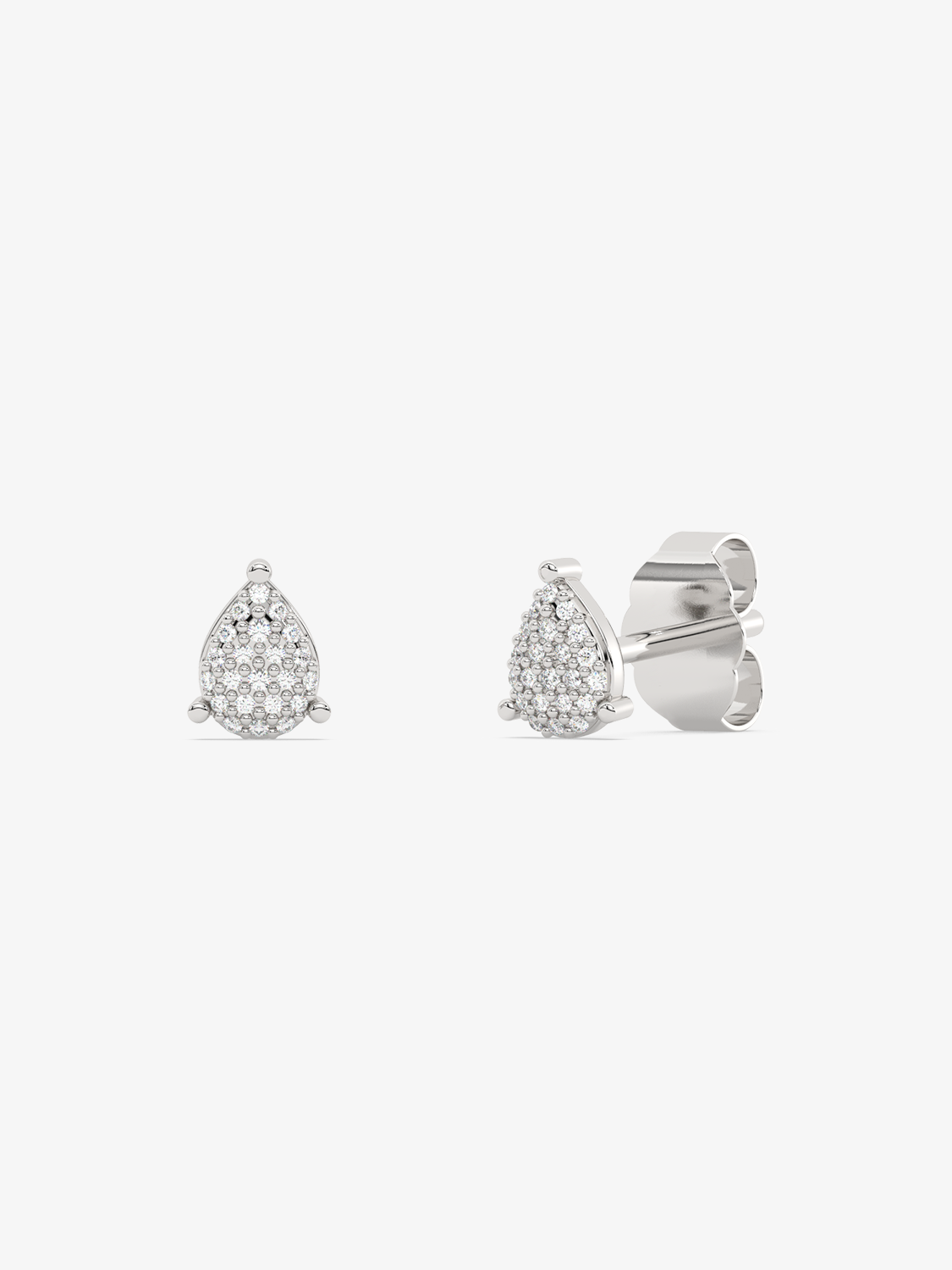 Eleganckie kolczyki z brylantami 14k w kształcie kropli, idealne na eleganckie okazje