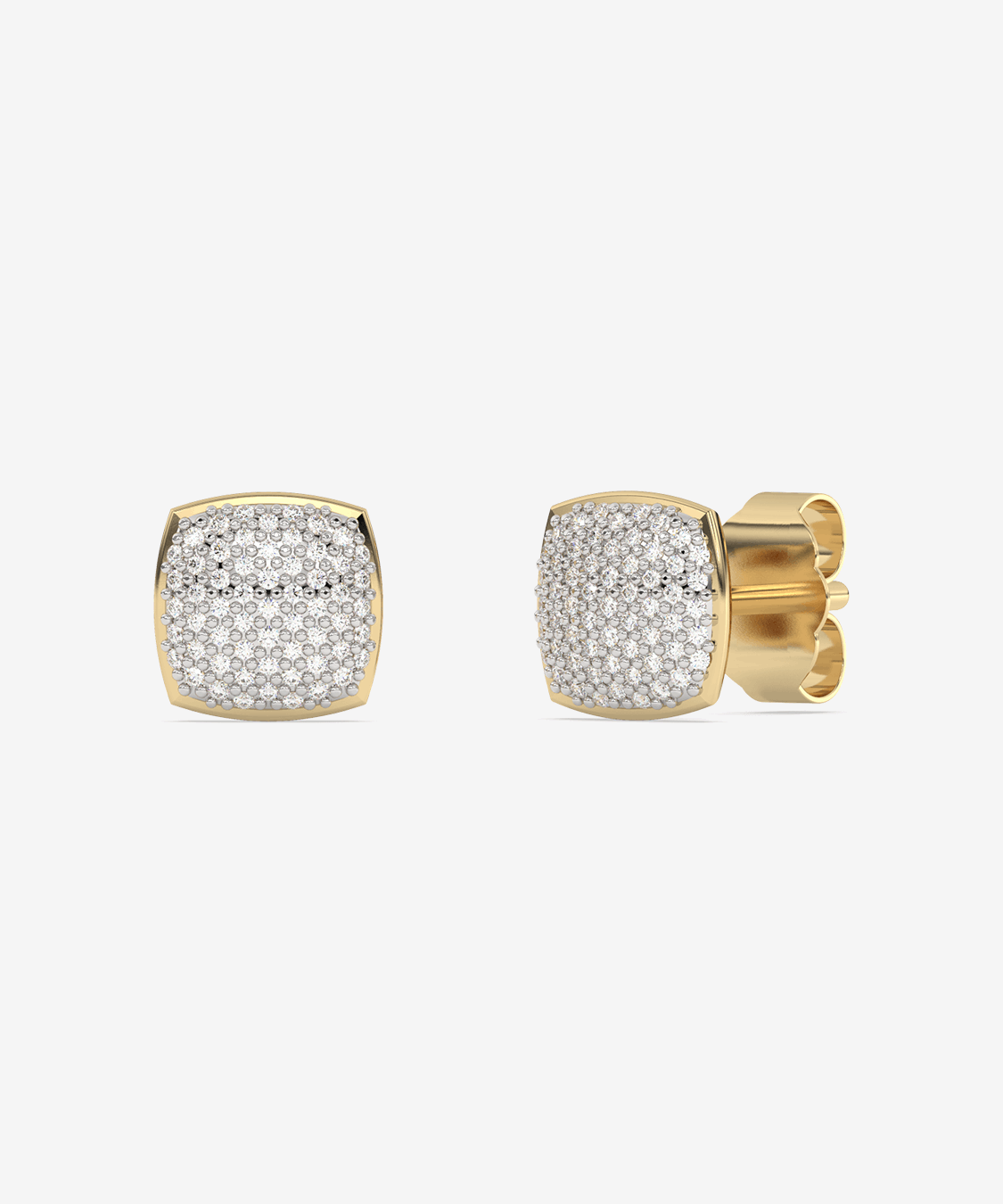 Złote kolczyki z brylantami od Venetia Jewels, eleganckie i połyskujące, idealne na specjalne okazje