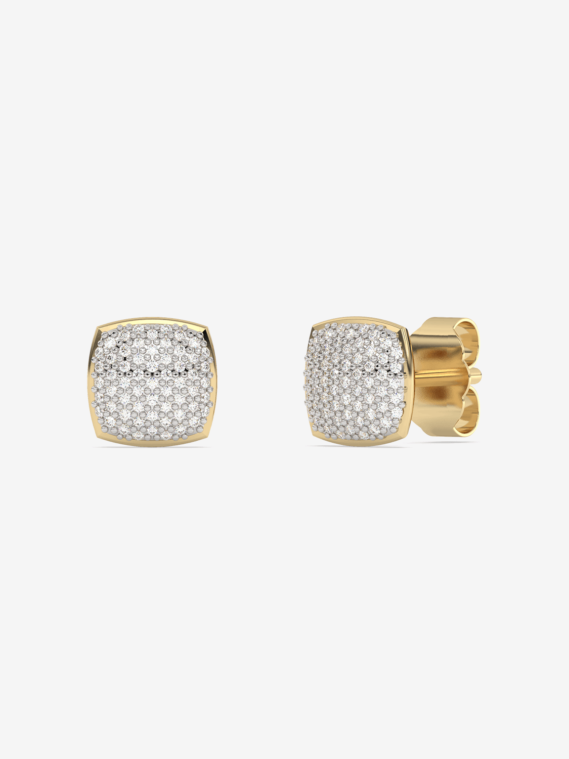 Złote kolczyki z brylantami od Venetia Jewels, eleganckie i połyskujące, idealne na specjalne okazje