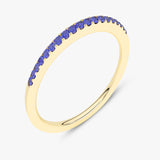 Ring Wedding ring with Blue Sapphires