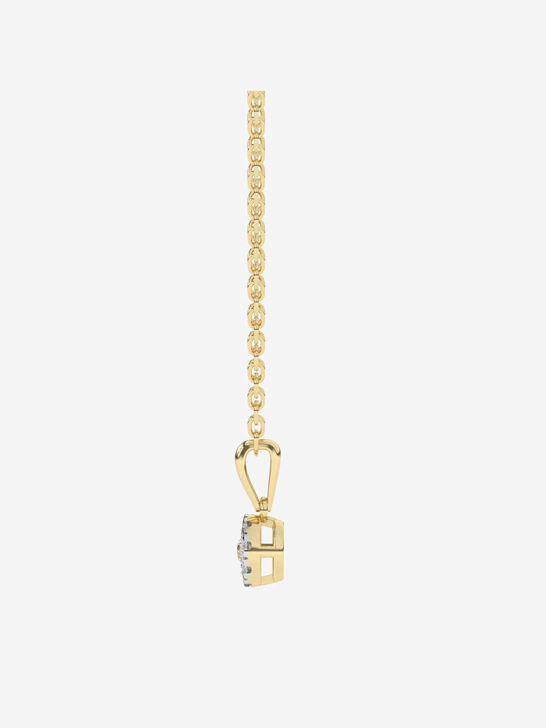 Wisiorek z brylantem 14k na złotym łańcuszku, elegancka biżuteria od Venetia Jewels