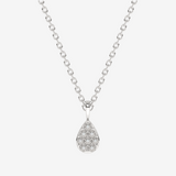 Naszyjnik Venetia Jewels z zawieszką łezka złoto, ozdobiony błyszczącymi kamieniami