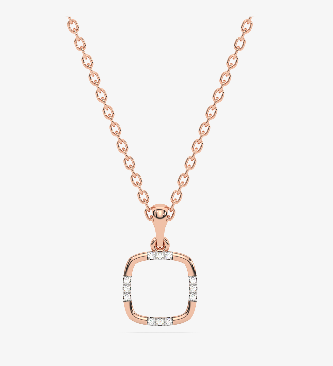 Złota zawieszka z brylantami na delikatnym łańcuszku, idealna na wyjątkowe okazje