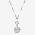 Zawieszka z brylantem kwiat na srebrnym łańcuszku, elegancka biżuteria od Venetia Jewels