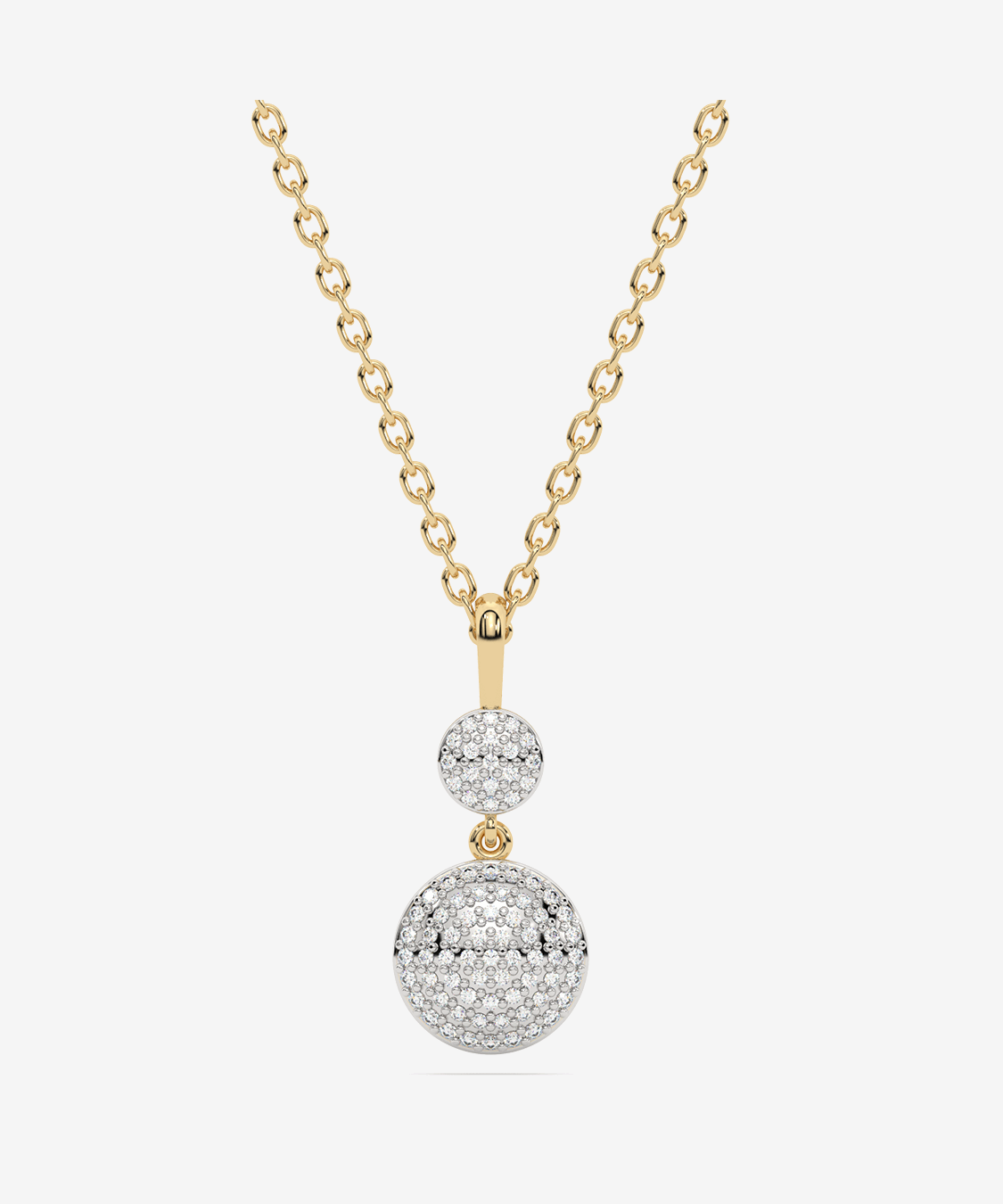 Złoty naszyjnik z zawieszką z brylantem kwiat, elegancki i modny dodatek od Venetia Jewels