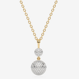 Złoty naszyjnik z zawieszką z brylantem kwiat, elegancki i modny dodatek od Venetia Jewels
