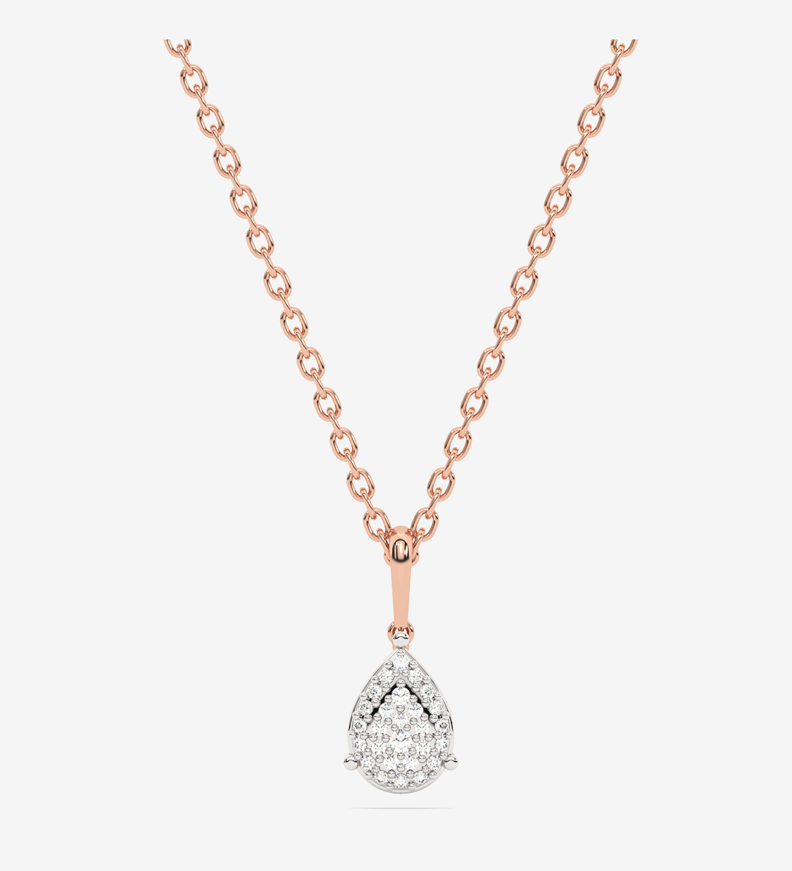 Złoty naszyjnik Venetia Jewels z zawieszką z brylantem łezka, elegancka biżuteria na specjalne okazje