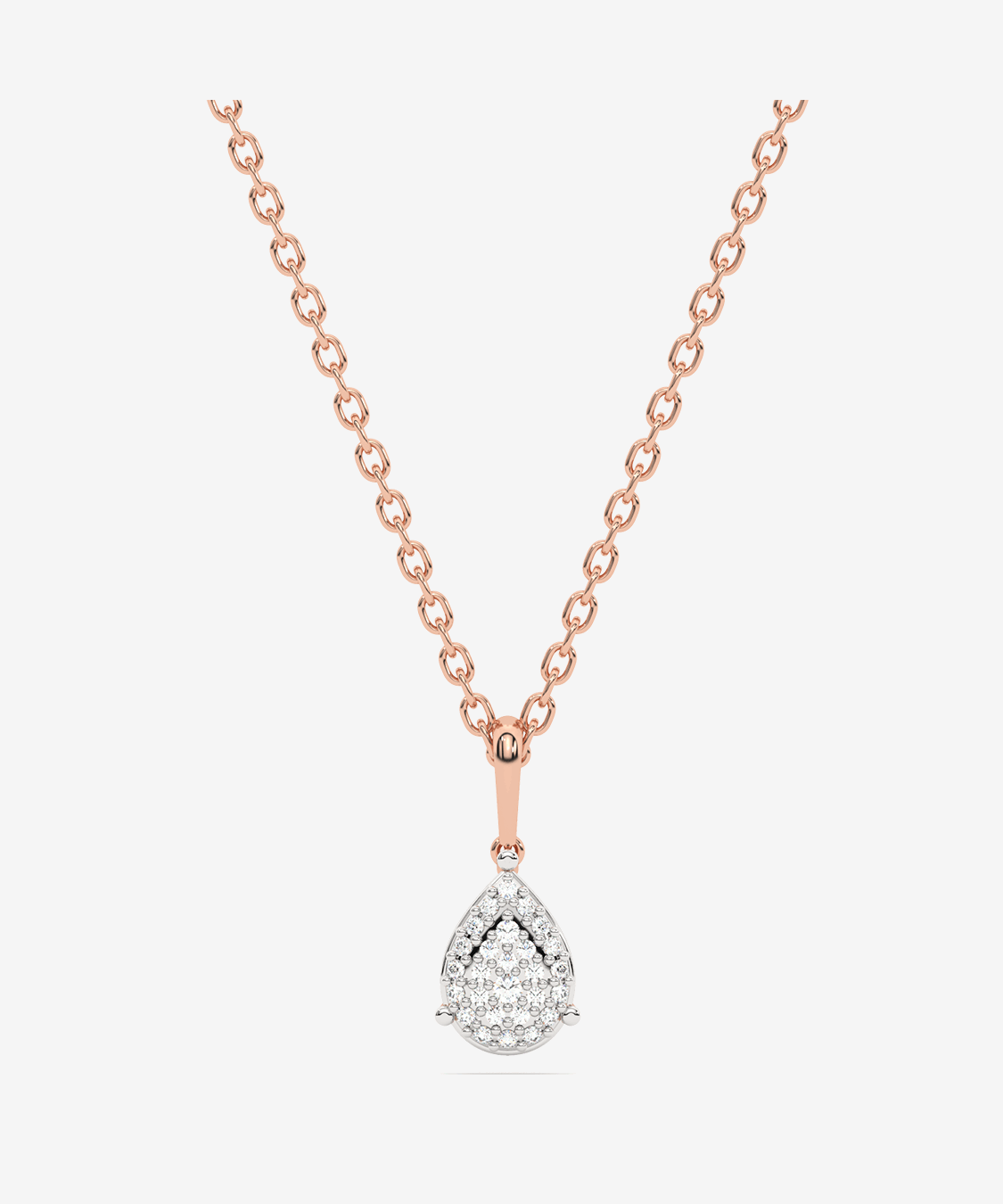 Złoty naszyjnik Venetia Jewels z zawieszką z brylantem łezka, elegancka biżuteria na specjalne okazje