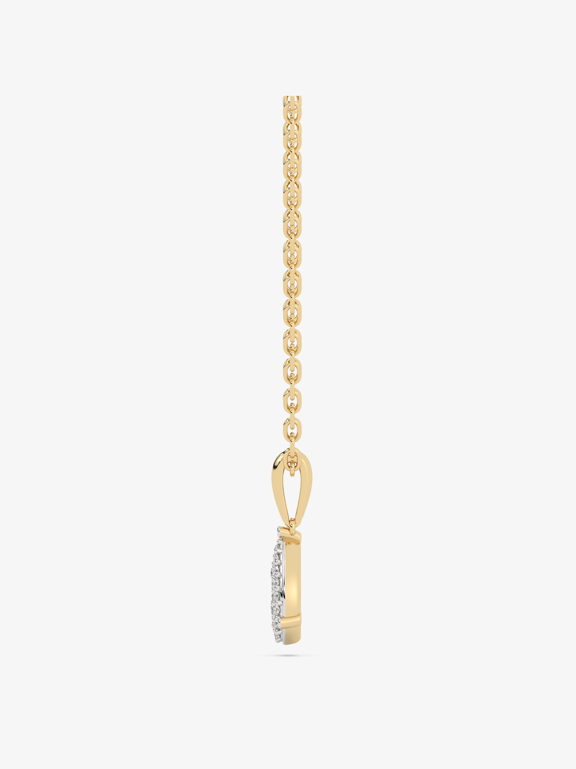Zawieszka z brylantem łezka w złotym kolorze, elegancka biżuteria od Venetia Jewels