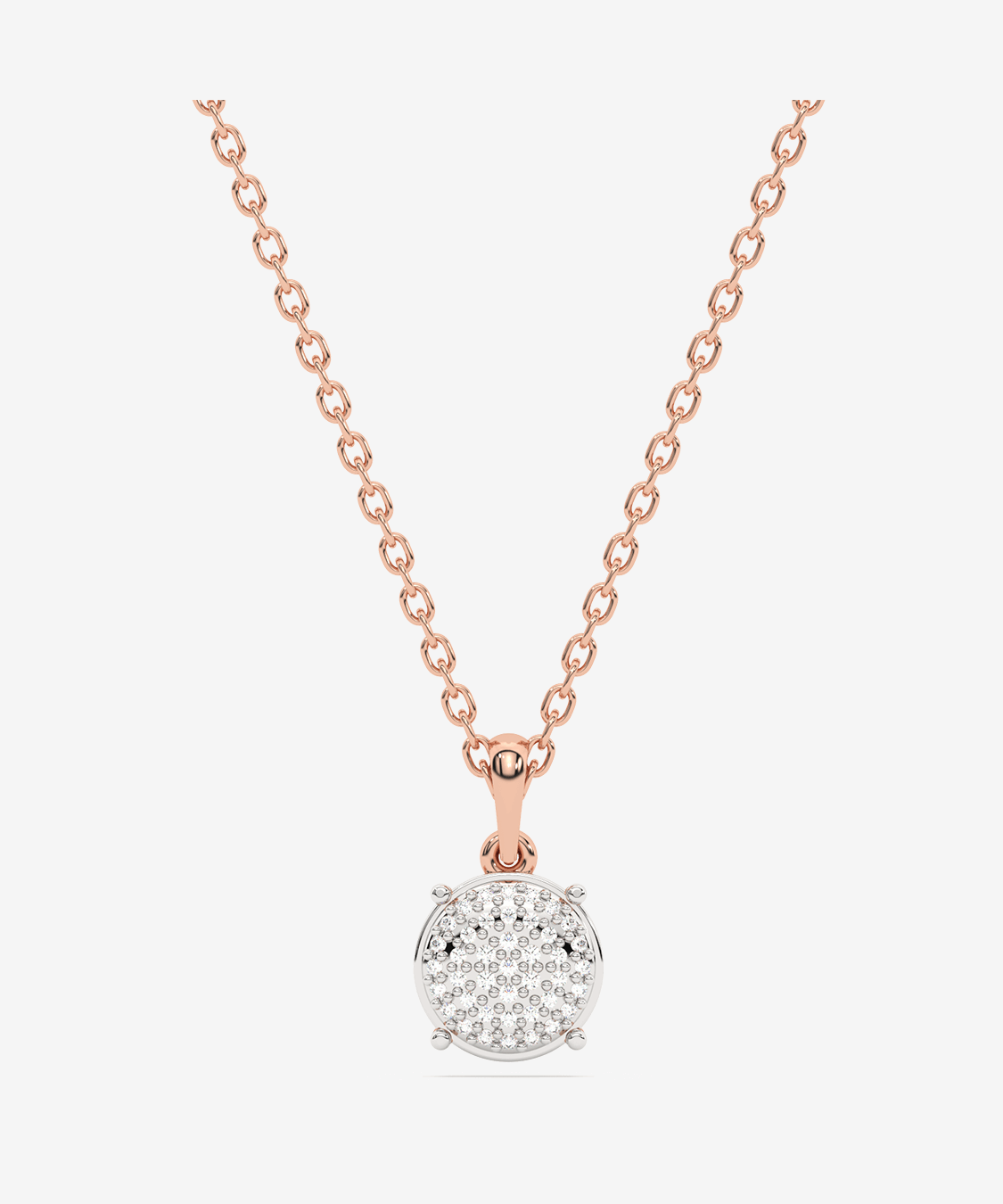 Wisiorek z brylantem od Venetia Jewels na różowej złotej łańcuszku, elegancka biżuteria do codziennych stylizacji
