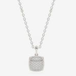 Zawieszka z brylantem złoto 585 na srebrnym łańcuszku, elegancka biżuteria od Venetia Jewels