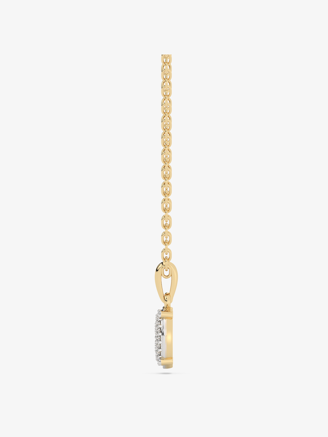 Zawieszka z brylantem na złotym łańcuszku, elegancka biżuteria od Venetia Jewels