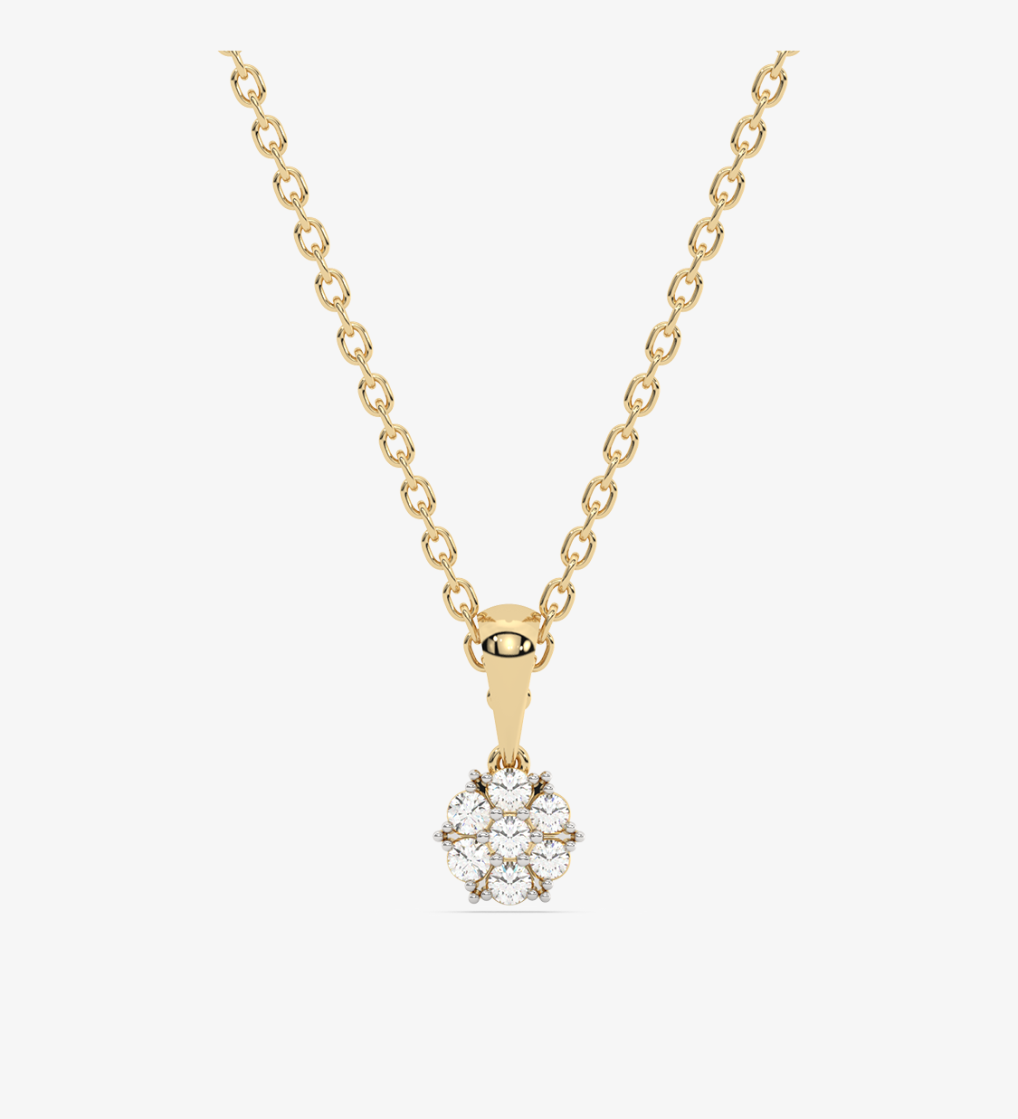 Elegancka zawieszka z brylantem na złotym naszyjniku, idealna na specjalne okazje