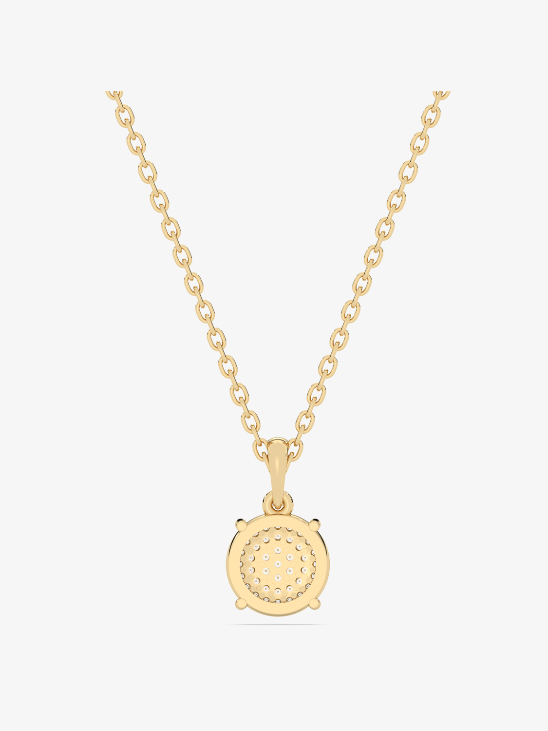 Złota zawieszka z brylantem w eleganckim wzorze na łańcuszku od Venetia Jewels