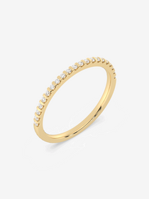 Złota obrączka z brylantami od Venetia Jewels, elegancka biżuteria na każdą okazję