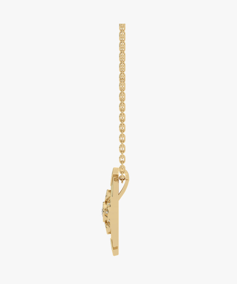 VBP-8078-SPL złota zawieszka z brylantami w eleganckim designie, idealna na specjalne okazje