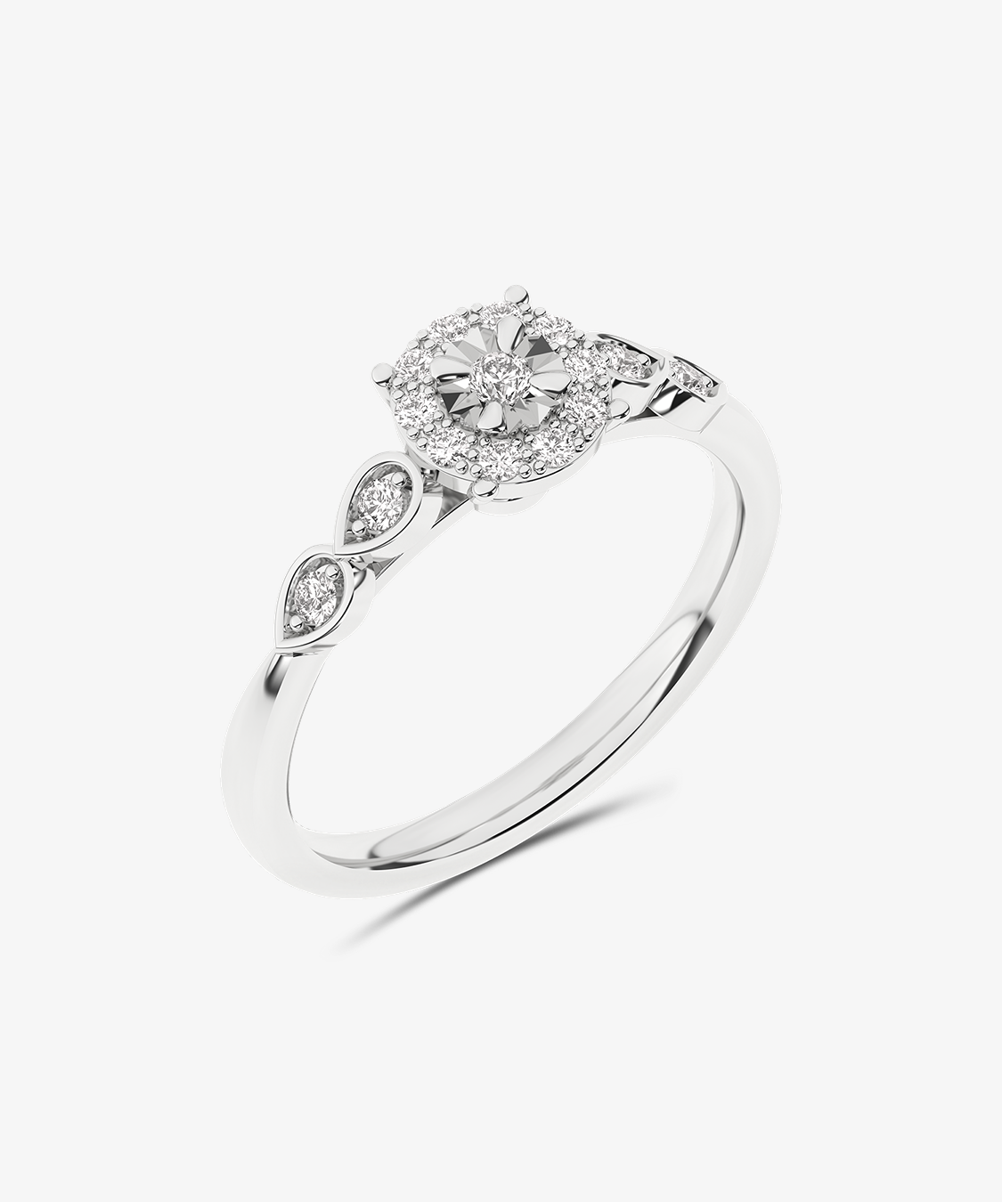 Złoty pierścionek z brylantami od Venetia Jewels, elegancki design z diamentowym blaskiem