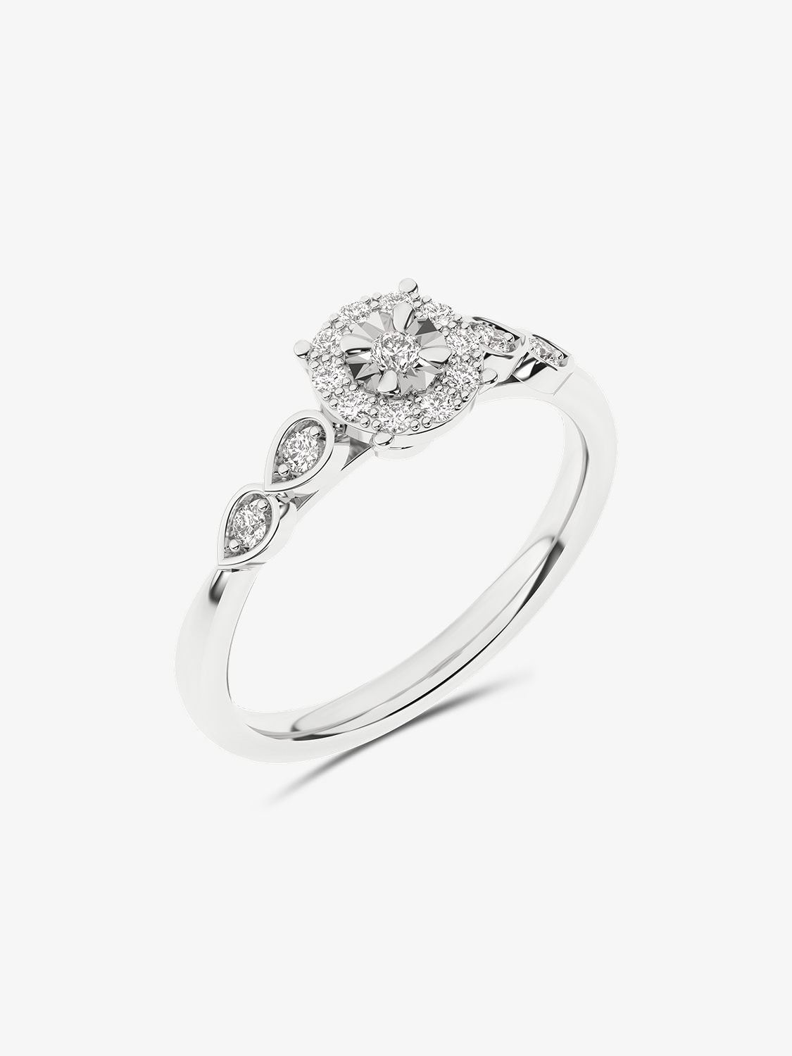 Złoty pierścionek z brylantami od Venetia Jewels, elegancki design z diamentowym blaskiem