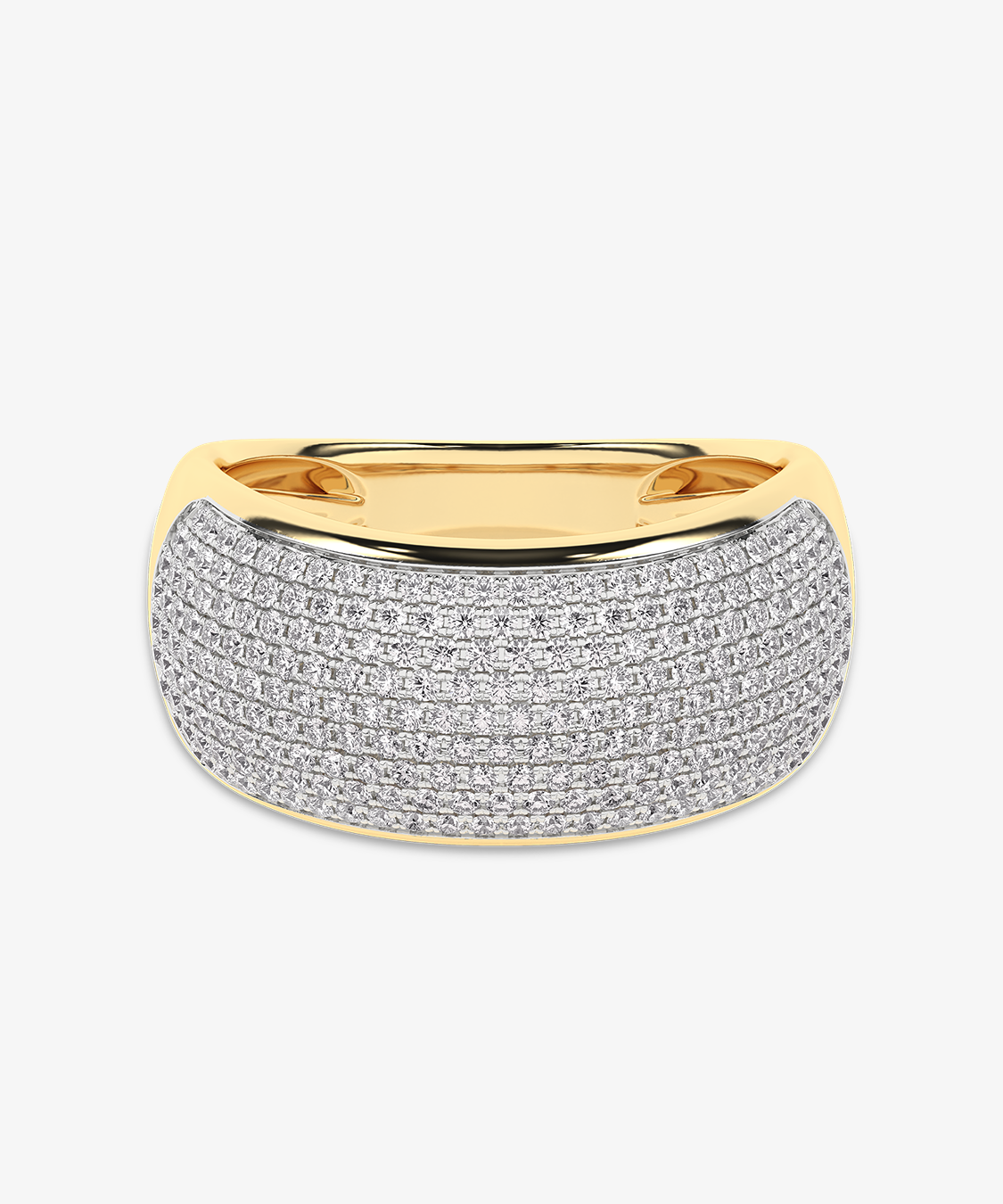 Złoty pierścionek z brylantami od Venetia Jewels, elegancki i efektowny dodatek na każdą okazję