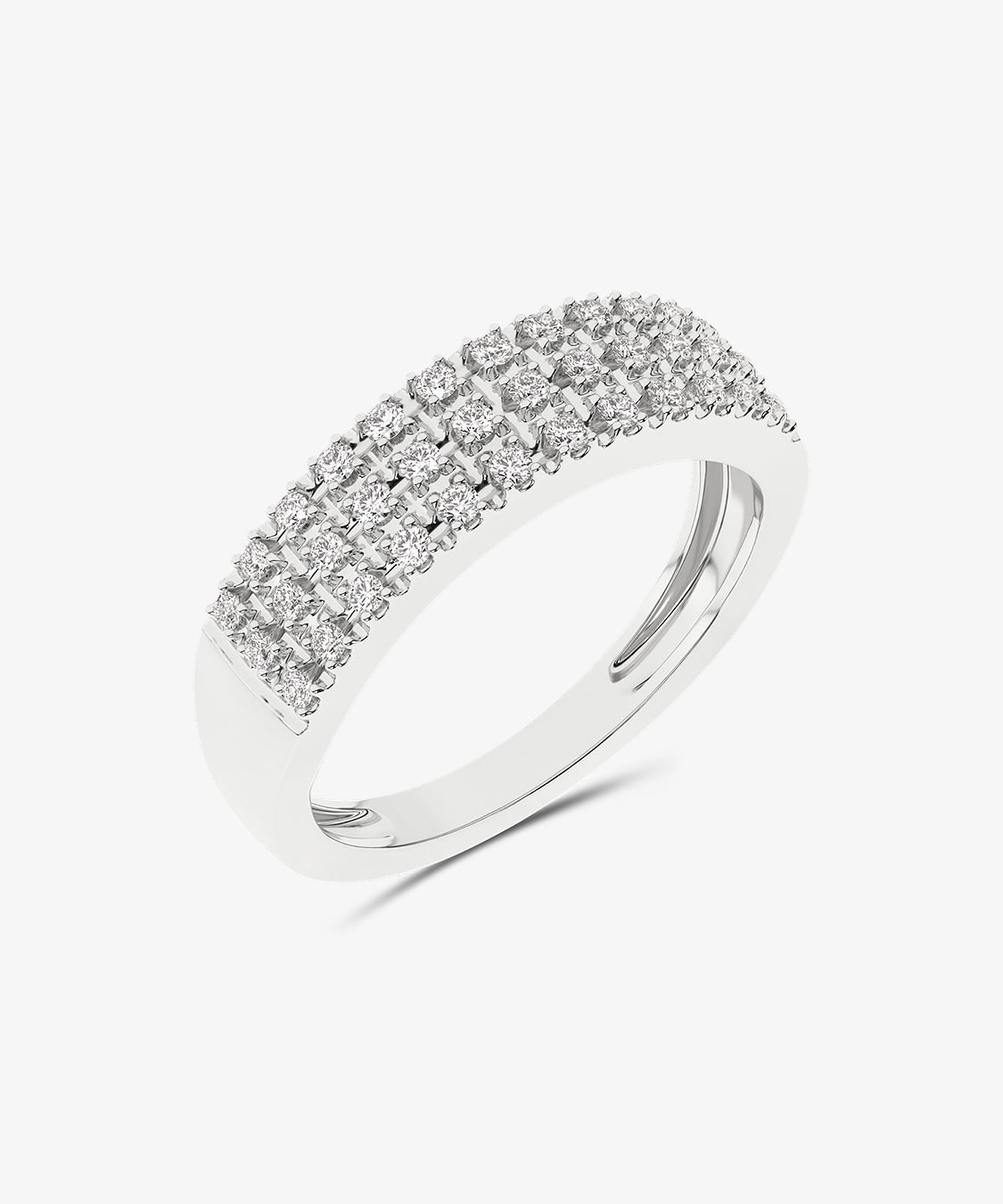 Nowoczesny złoty pierścionek z brylantami Venitia Jewels z eleganckim zdobieniem diamentowym