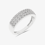 Nowoczesny złoty pierścionek z brylantami Venitia Jewels z eleganckim zdobieniem diamentowym