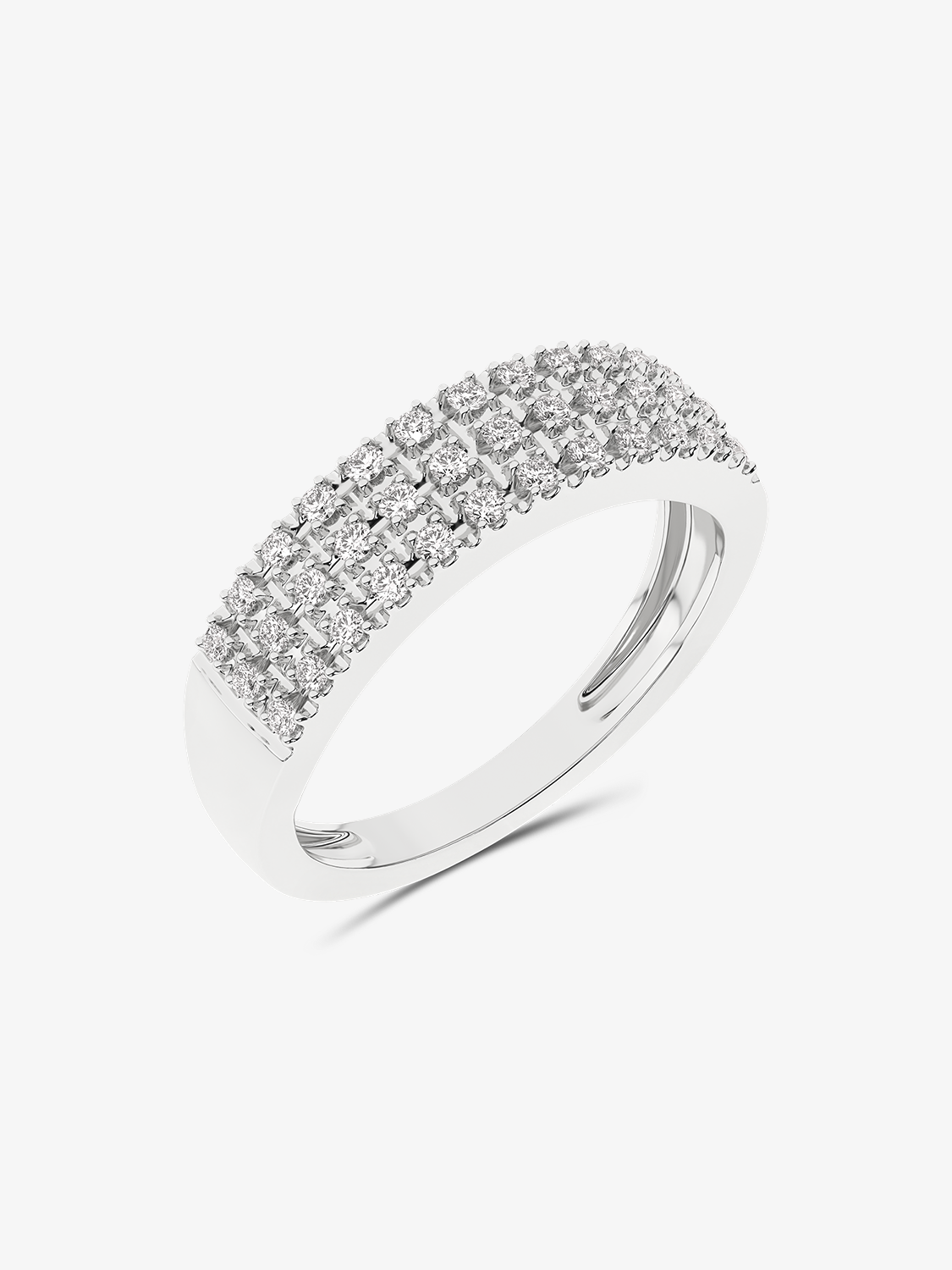 Nowoczesny złoty pierścionek z brylantami Venitia Jewels z eleganckim zdobieniem diamentowym