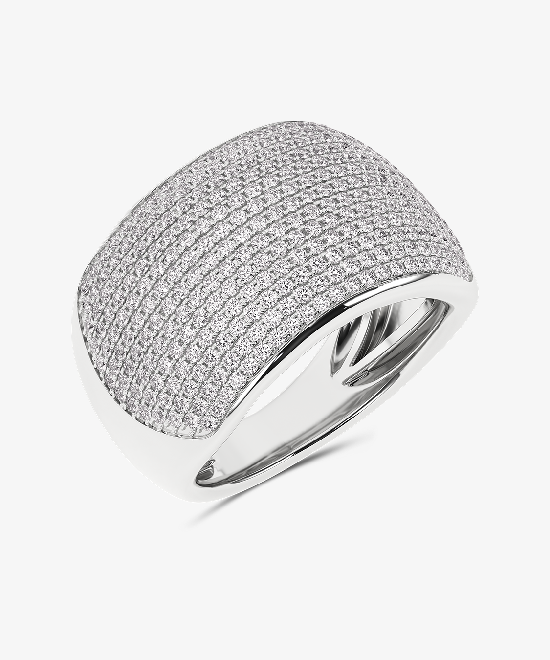 Srebrny pierścionek z brylantami od Venetia Jewels, elegancki design i wysoka jakość wykonania